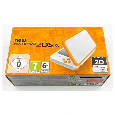 New Nintendo 2DS XL Wit + Oranje (Console met doos) (Nintendo 2DS XL) — Losse console, Goede staat — origineel kopen bij Gameshop Enter