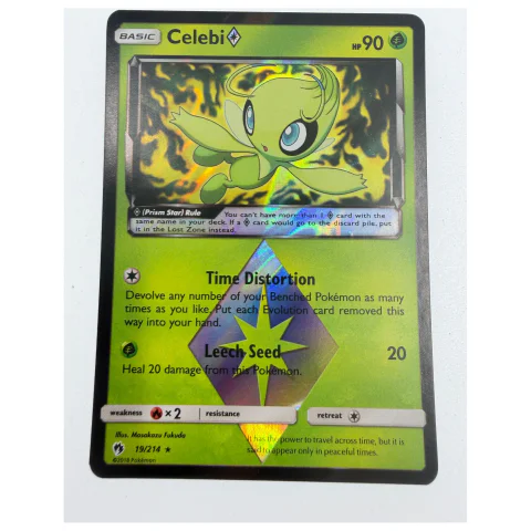 Pokemon Celebi Prism Star — Lost Thunder 19/214