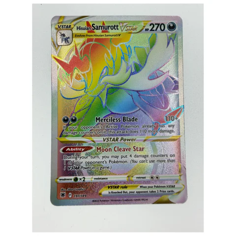 Pokemon Hisuian Samurott VSTAR — Astral Radiance 197/189